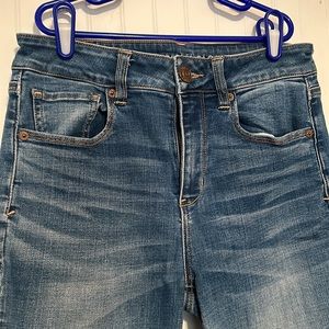 American Eagle, high rise skinny jeans, size 4 long